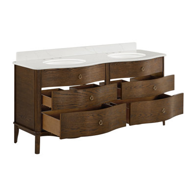 Grace 72" Bathroom Vanity In Natural Enhanced Oak