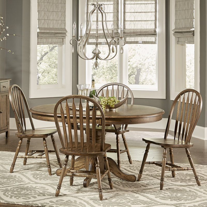 Ensemble de table et de chaises judique pour 4 personnes - Brun, Brun, Ensemble de cinq pièces : table, quatre chaises