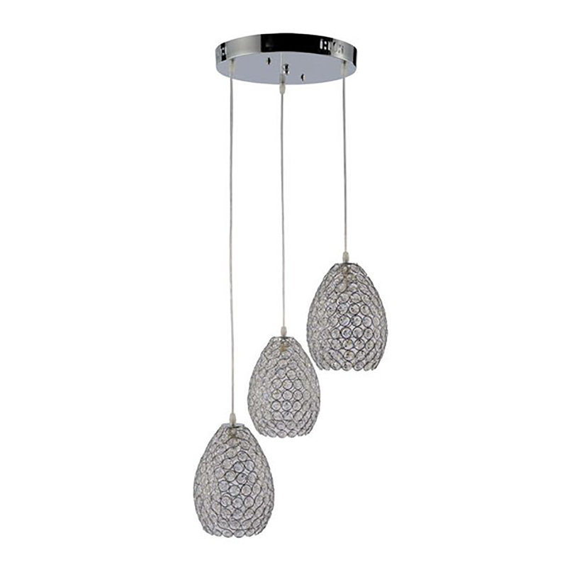 Penland 3 - Light Chrome Cluster Pendant