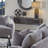 Two-Drawer Sofa Console Table, No Assembly Required, Two-Tone Finish