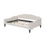 Lit de jour double capitonné capitonné, beige