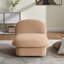 Chaise en velours pivotante en forme de citrouille, base en métal à 360 degrés-503282276