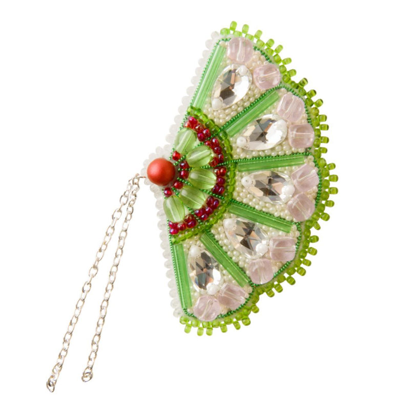 BP-303C Kit de perlage pour la création de broche "Fan" d'art en cristal