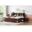 Captain Bed With Built-In Storage Shelves, 4 Drawers And 2 Cabinets
