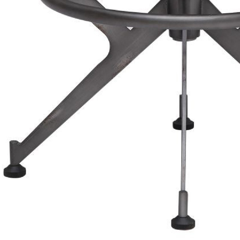 Amenata Swivel Upholstered Adjustable Height Counter Stool