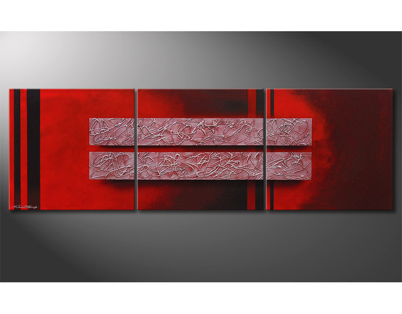 Stretched On Wooden Frame Panoramic Painting on Canvas