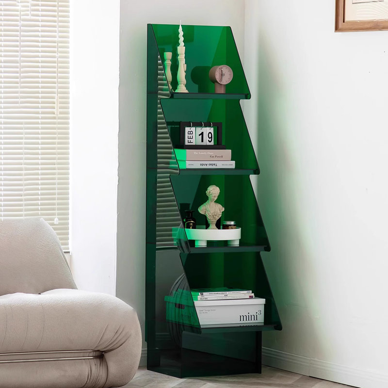 Bello, (4 Shelves) 59.06"H x 15.75"W x 18.9"D, Green