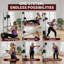 Machine à câble murale pour la gymnastique à domicile - Système à double poulie, 19 positions réglables, LAT déroulant, capacité de 400 lb