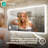 60"W X 36"H Smart Tri-Fold Bathroom Vanity LED Makeup Mirror Front/Backlit Lighting With Dual Light Strips With 5X Movable Magnetic Magnifier-477271712