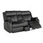  Causeuse inclinable manuelle en microfibre 70 po avec rangement 70 po