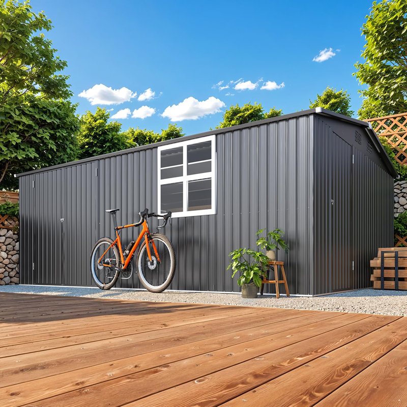 16' X 12' Outdoor Storage Shed With Windows, 16' X 12'