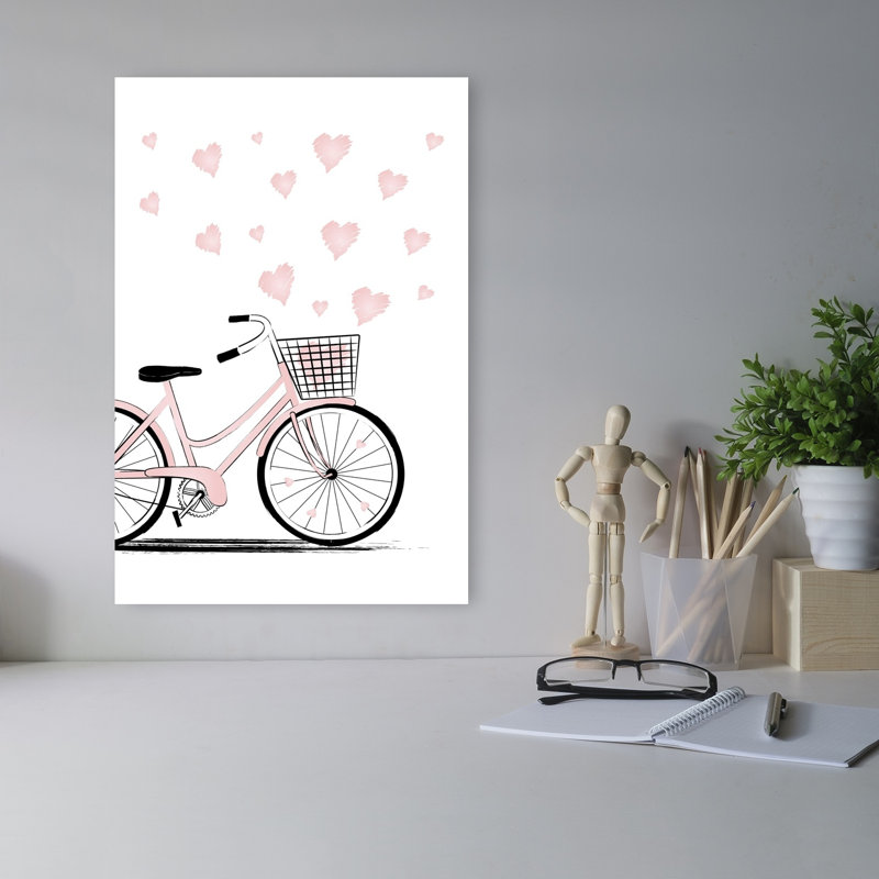 «Sweet Hearts», impression d'art mural minimaliste moderne, 18" H x 12" W