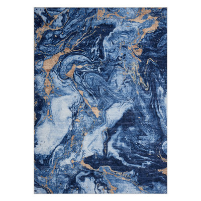 Tapis bohème doux et lavable - tapis abstrait moderne en fausse laine antidérapante pour salon, chambre à coucher, salle à manger et chambre d'enfant