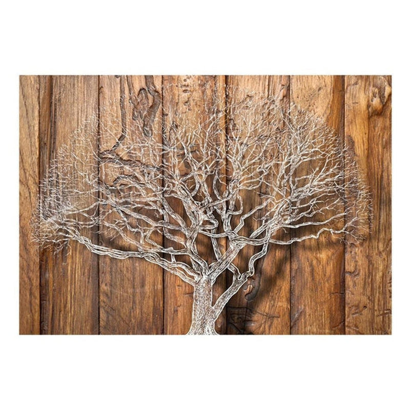 Murale arbre de vie Dastyn sur fond en bois, L 96 po x l 137 po
