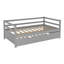 Lit plateforme simple avec lit gigogne-304594313