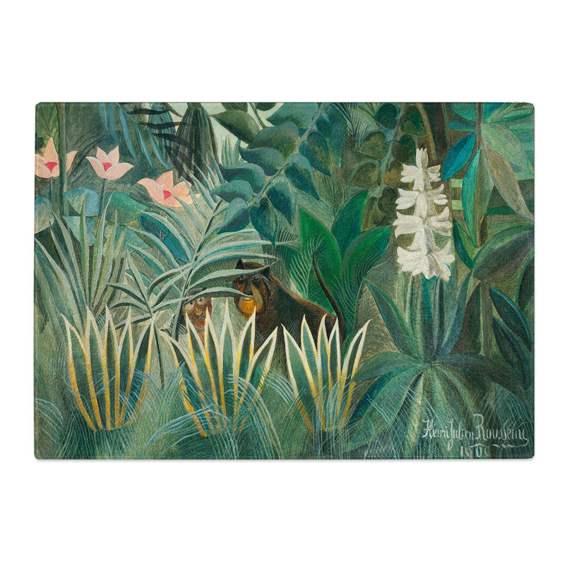 The Equatorial Jungle by Henri Rousseau Chopping Board, 20cm W x 28.5cm L