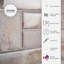 Carrelage dosseret en gel Peel and Stick Pietra 23 po x 11 po