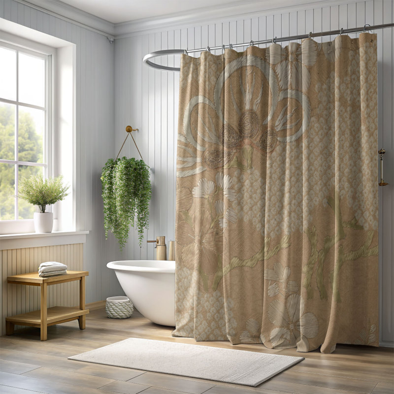 Rideau de douche Forida, H 74 po x l 71 po