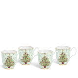 Royal Albert Old Country Roses Christmas Mug, Set of 4