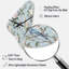 Juwon - Grande horloge murale florale en forme de Boomerang 3D-1010069597