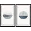 « luna abajo diptych », ensemble de 2 reproductions de peintures à l’aquarelle encadrées-27953879