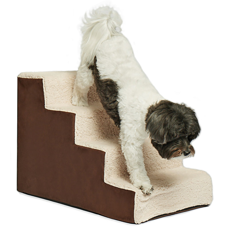 Escalier pour animal 4 marches Levine, Brun