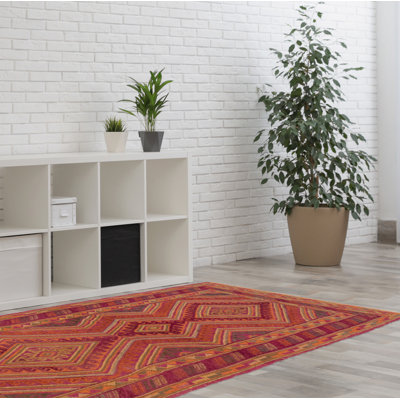 Tapis de couloir unique en laine noué à la main nouvel âge 2 pi 6 po x 5 pi 11 po Jmya