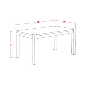 Three Posts™ Geib Solid Wood Dining Table & Reviews | Wayfair