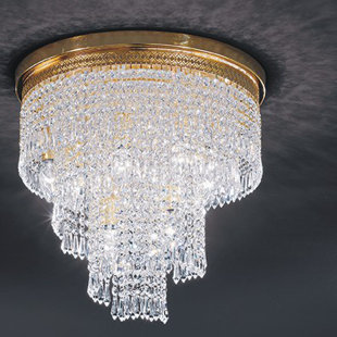 Twister Crystal Semi Flush Mount