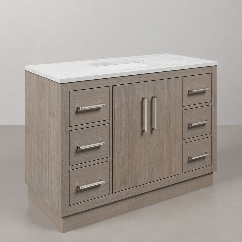 Hugo 48'' W Single Vanity, Chrome