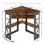 Ensemble de bureau et de chaise Birchie, bureau ergonomique moderne pour la chambre d'étude-279863003