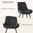 Modern Dining Chairs, Tech Fabric Upholstery with Stylish Design, Sofa-Level Cushioning, Pet-Friendly, Durable Scratch Resistant, for Kitchen, Dining Room or Home Office-16849741-32018537