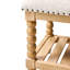 Banc de rangement en bois massif avec garniture cloutée Delfina-1088010635