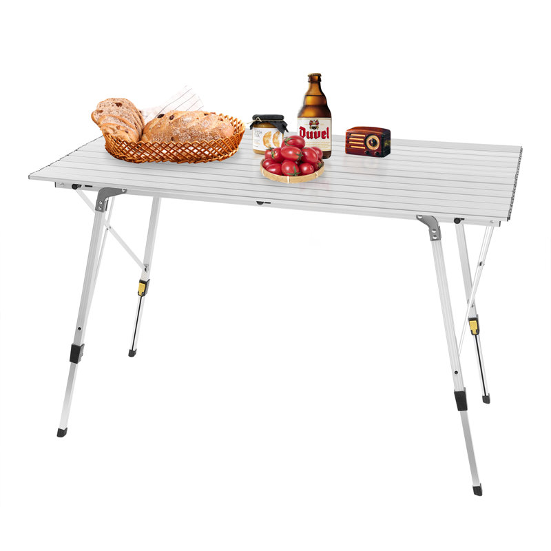 Morrice Dakota Fields Rectangular Camping Table, 78.5cm H x 120cm L x 68.5cm D, White