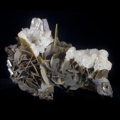 Wulfenite with Calcite - Defiance Mine, Arizona, USA