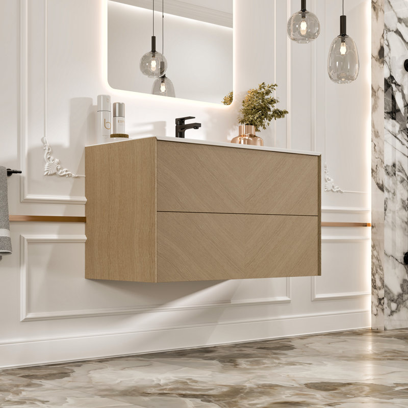 Ensemble de meuble-lavabo simple 30 po avec surface plane Mattigan