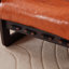 Fauteuil multicolore orange avec expérience de nuage, surface en cuir ciré à l'huile, démontage des dommages, structure résistante, cuir hydrofuge moderne sans bruit, amovible, durci à haute température