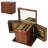 5 Layer Wooden Jewellery Box with Mirror and Combo Lock Vintage Style
