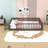Wood Floor Bed with Door and Safety Rails-1045768319