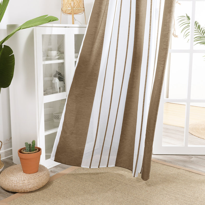 Dearious Sheer Curtain, Width 140 x Drop 229 cm, Coffee