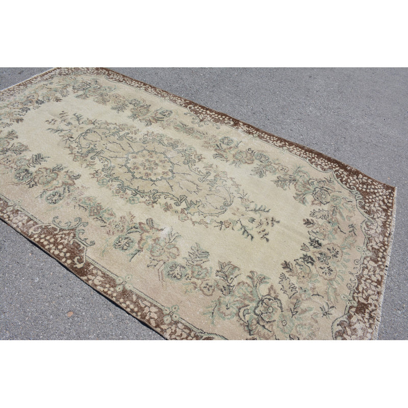 Tapis marocains, tapis brun pour la chambre à coucher, tapis Oushak, tapis turcs, grands tapis 5,2 x 9,4 pi, tapis rétro