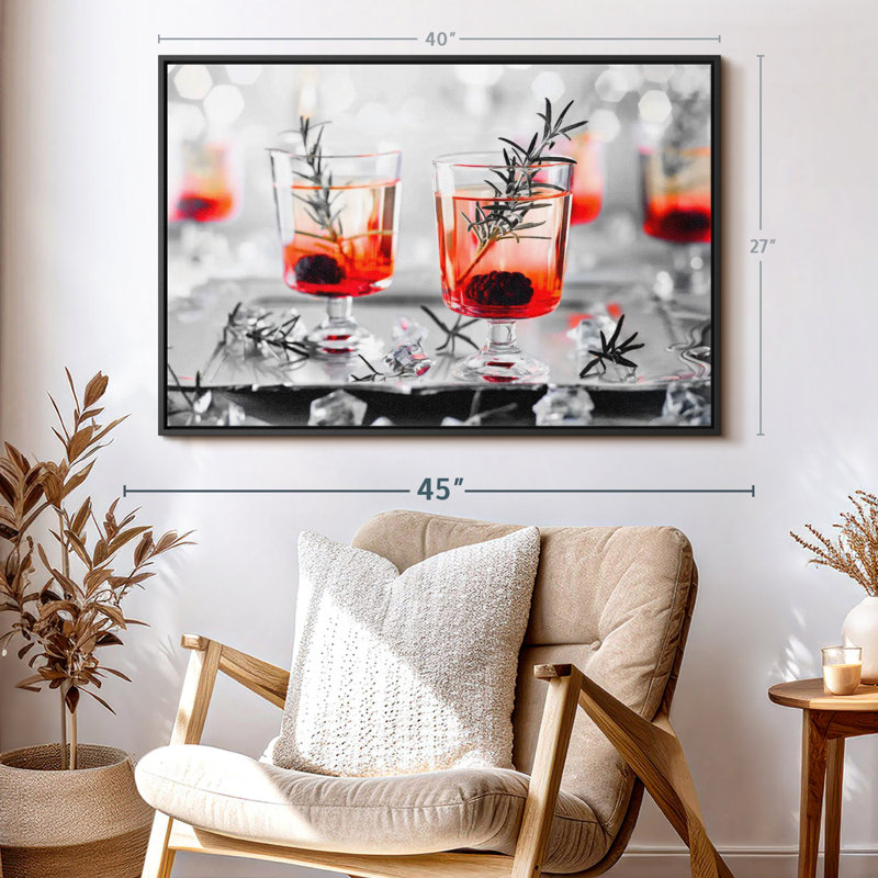 Impression sur toile Blackberry Whiskey, H 27 po x l 40 po