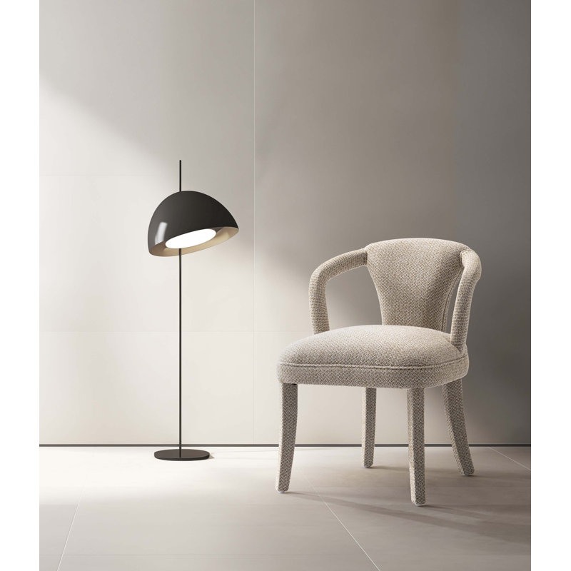 Chaise de salle à manger rembourrée Palmer, Poussière dorée