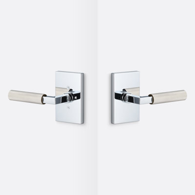 Levanto Privacy Rosette, Knurled Grip