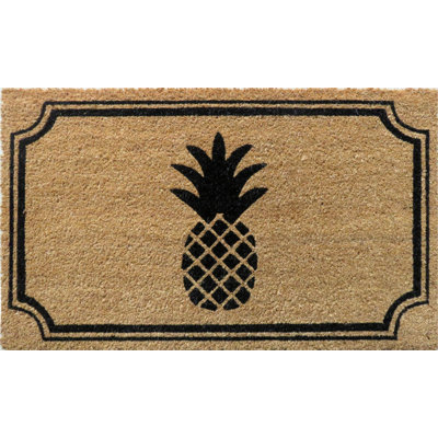 Sydney Pineapple Coir Doormat with Backing