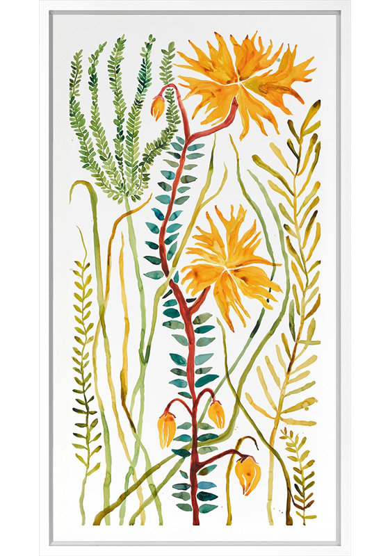 Fleurs sauvages 16 par Judith Bigham - peinture à cadre flottant