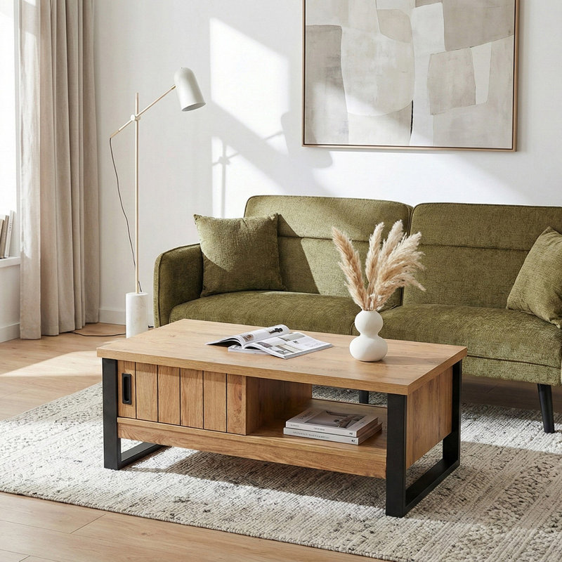 Ahlayna Frame Coffee Table with Storage