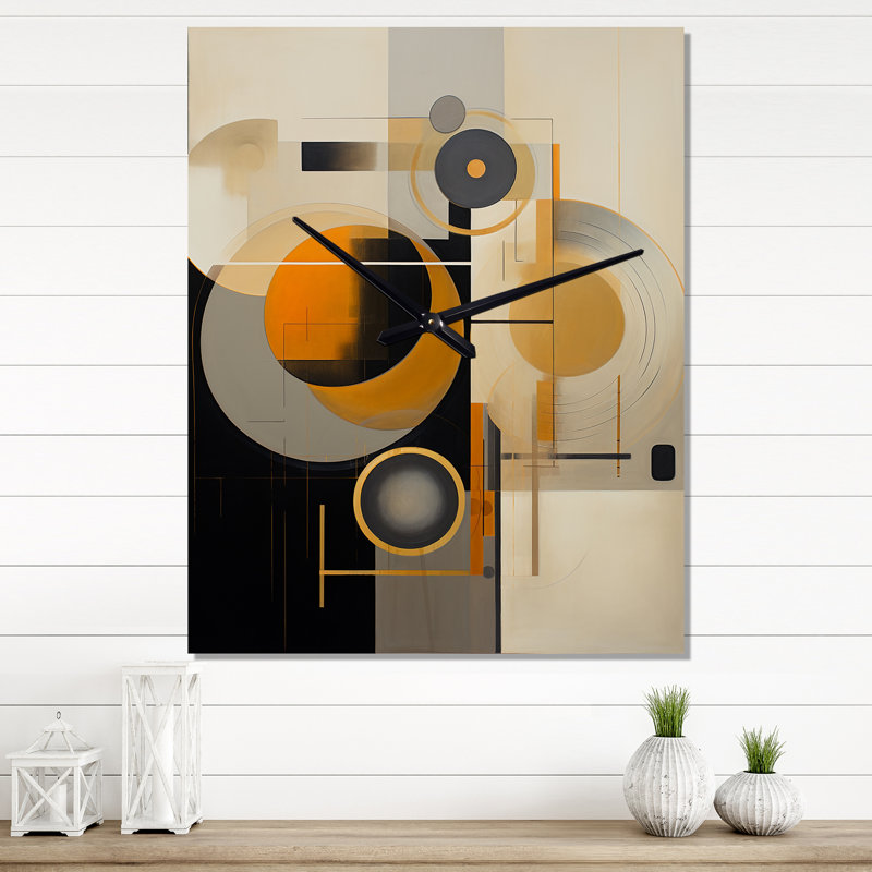 Horloge murale rétro géométrique Energy I, H 28 po x l 12 po x P 1 po