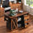 Kitchen Island With Drop Leaf, Kitchen Storage Island With Barn Door, Power Outlet, Rolling Kitchen Cart On Wheels With Spice Rack-652502089