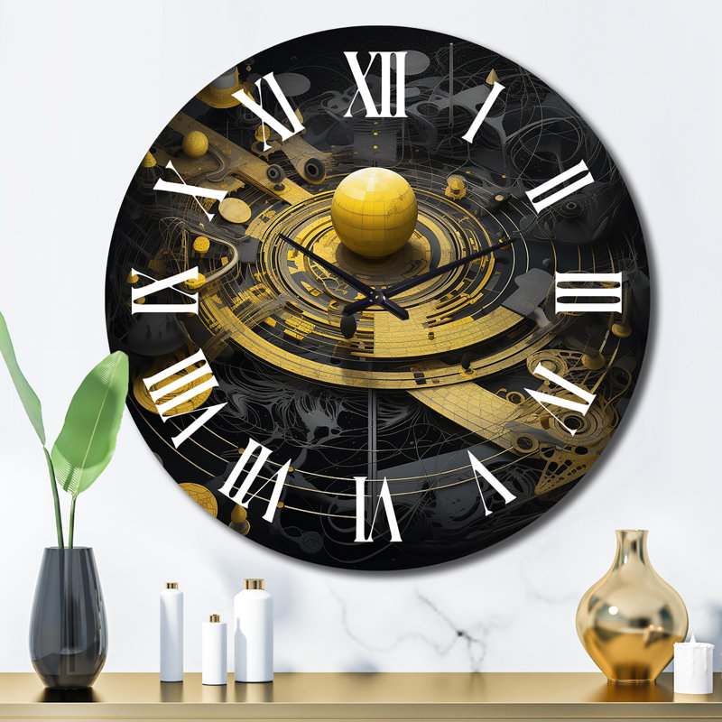 Horloge murale en métal, Grand
